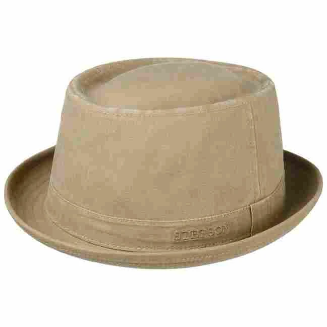 Bio-Baumwolle Pork-Pie-Hut By Stetson 3 Bio-Baumwolle Pork-Pie-Hut By Stetson
