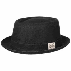 Classic Pork Pie Denim Stoffhut By Stetson