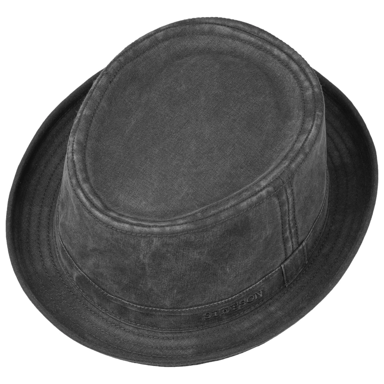 Bio-Baumwolle Pork-Pie-Hut By Stetson 4 Bio-Baumwolle Pork-Pie-Hut By Stetson – Bild 2